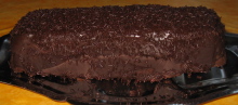 photo d un cake au chocolat